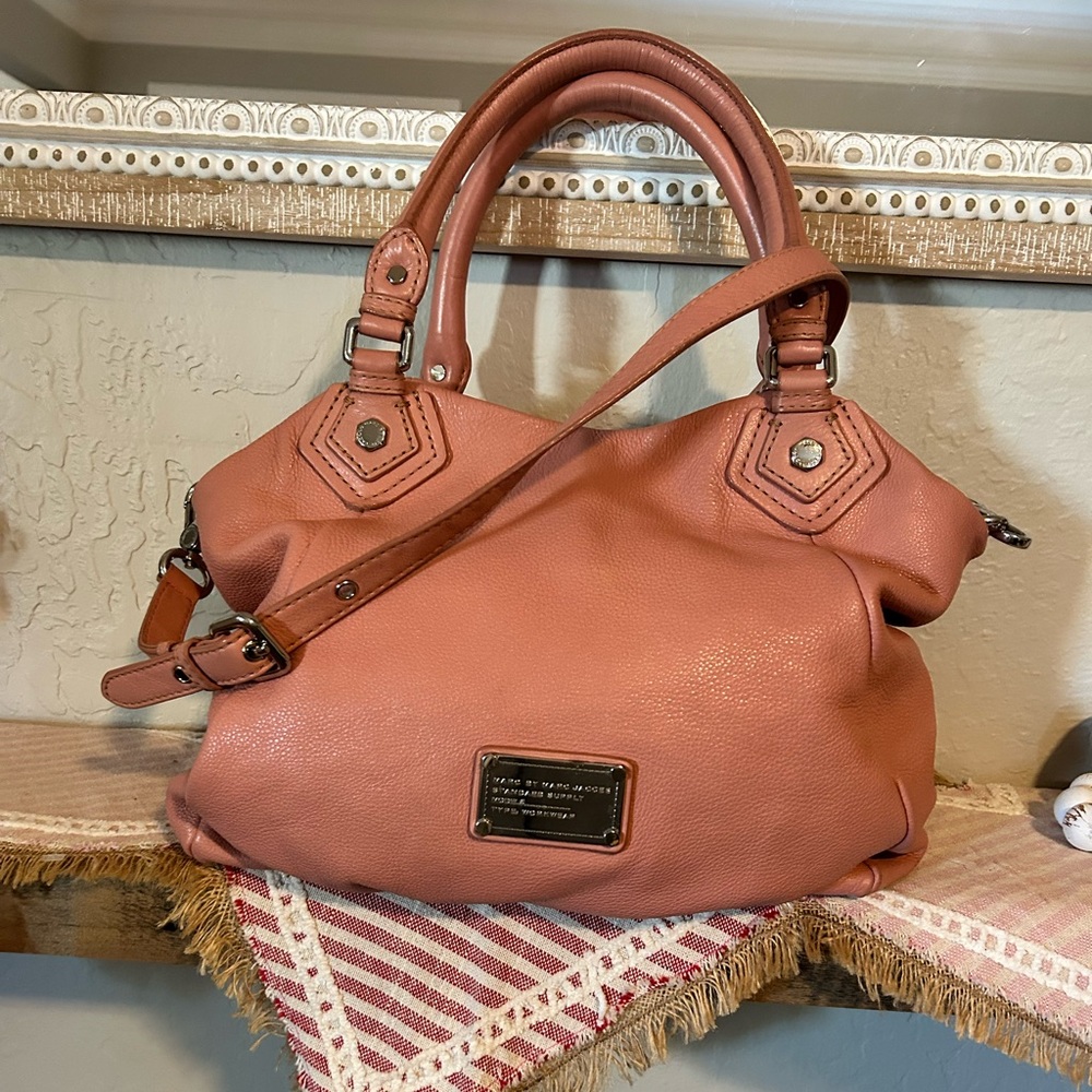 Marc by Marc Jacobs Coral Pink Leather Satchel